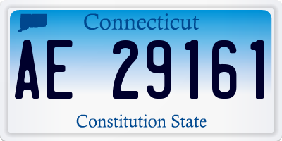 CT license plate AE29161
