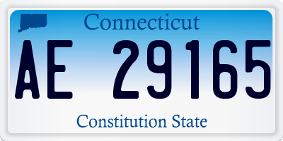 CT license plate AE29165