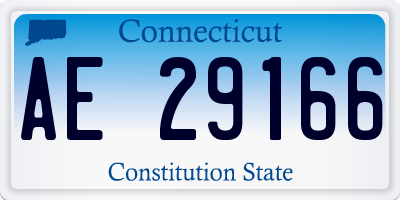 CT license plate AE29166