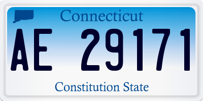 CT license plate AE29171