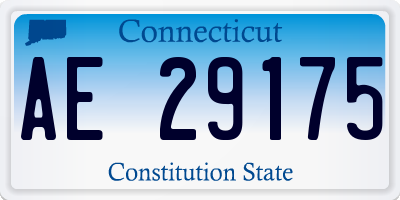 CT license plate AE29175