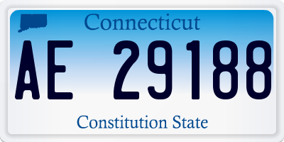 CT license plate AE29188