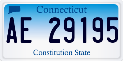 CT license plate AE29195