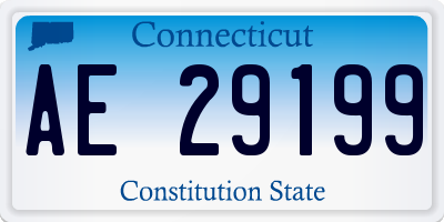CT license plate AE29199