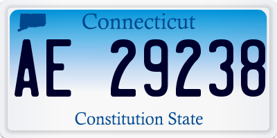 CT license plate AE29238