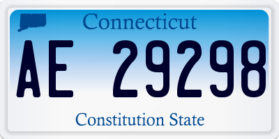 CT license plate AE29298