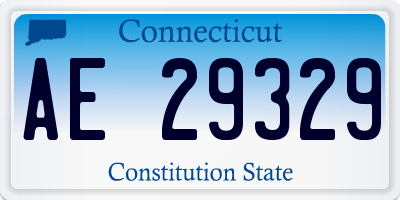 CT license plate AE29329