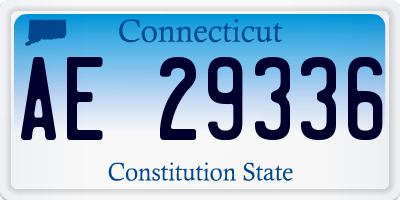 CT license plate AE29336