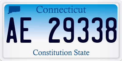 CT license plate AE29338