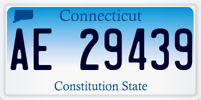 CT license plate AE29439