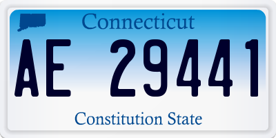 CT license plate AE29441