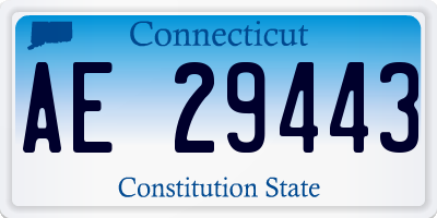 CT license plate AE29443
