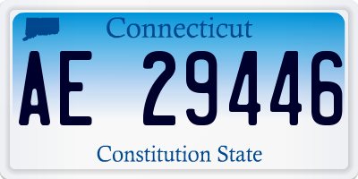 CT license plate AE29446