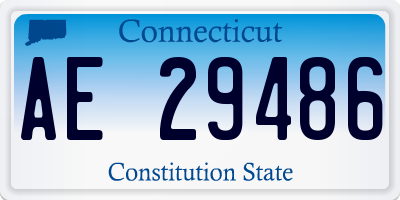 CT license plate AE29486