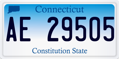 CT license plate AE29505