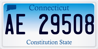 CT license plate AE29508