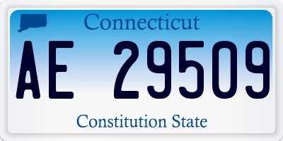 CT license plate AE29509