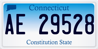 CT license plate AE29528