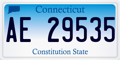 CT license plate AE29535