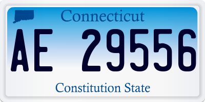 CT license plate AE29556