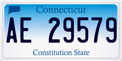 CT license plate AE29579