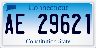 CT license plate AE29621