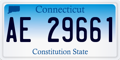 CT license plate AE29661