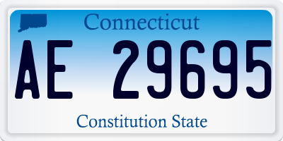 CT license plate AE29695