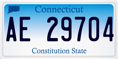 CT license plate AE29704