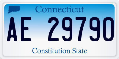 CT license plate AE29790