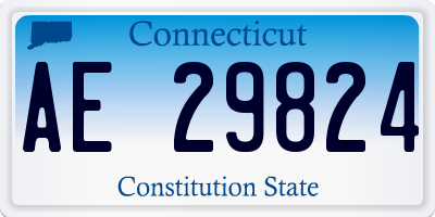 CT license plate AE29824