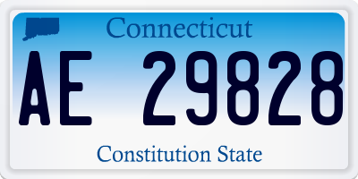 CT license plate AE29828