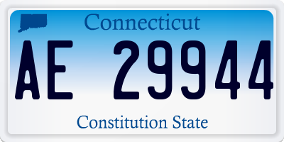 CT license plate AE29944