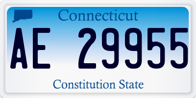 CT license plate AE29955