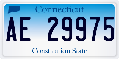 CT license plate AE29975