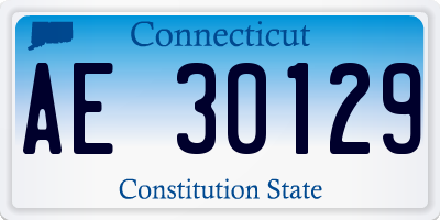 CT license plate AE30129