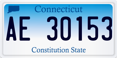 CT license plate AE30153