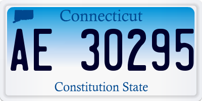 CT license plate AE30295