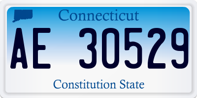 CT license plate AE30529