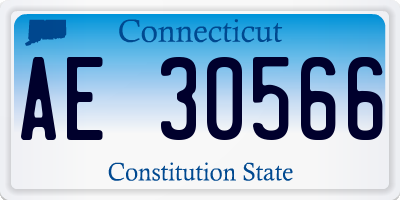 CT license plate AE30566