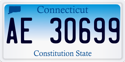 CT license plate AE30699