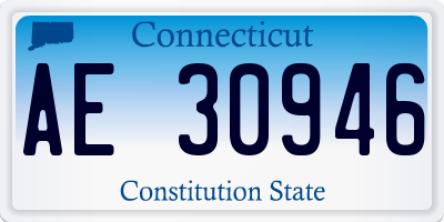 CT license plate AE30946