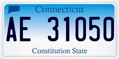 CT license plate AE31050