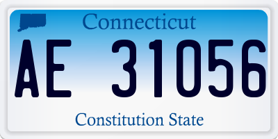 CT license plate AE31056