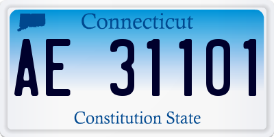 CT license plate AE31101