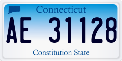 CT license plate AE31128