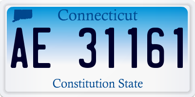 CT license plate AE31161