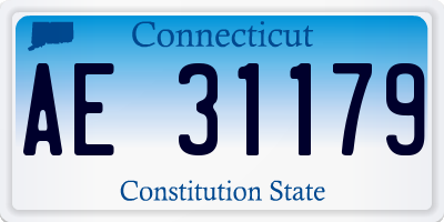 CT license plate AE31179