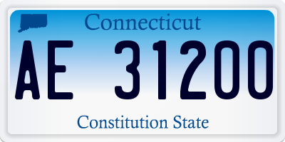 CT license plate AE31200