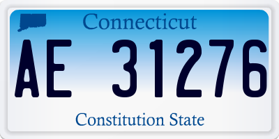 CT license plate AE31276